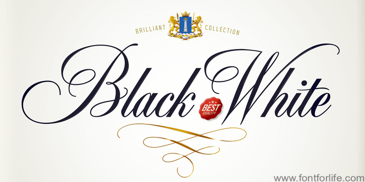 BP Black & White Font