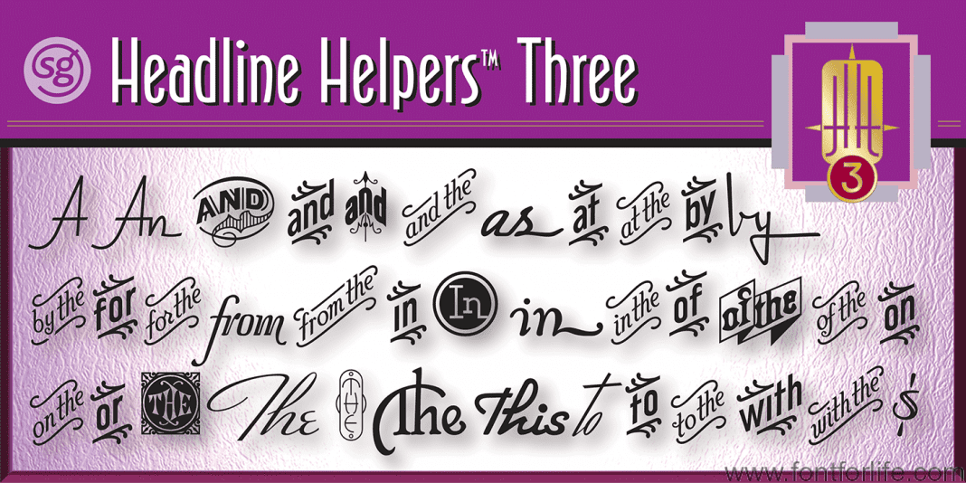 Headline Helpers SG Fonts