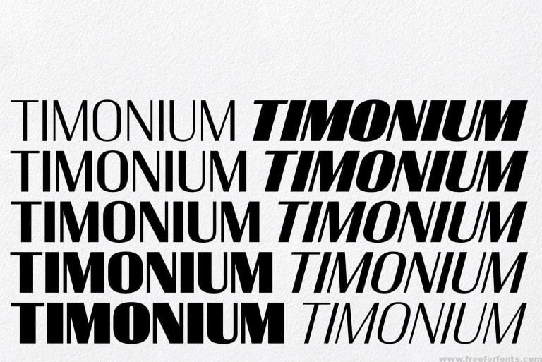 Timonium Font Family