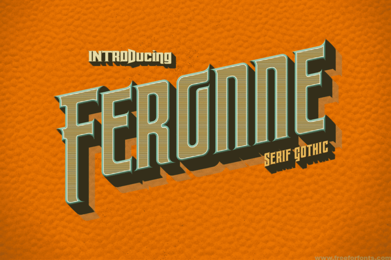 Feronne Serif Gothic Family Font