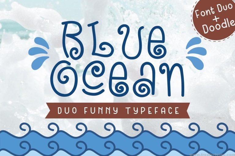 Blue Ocean – Cute and Funny Font