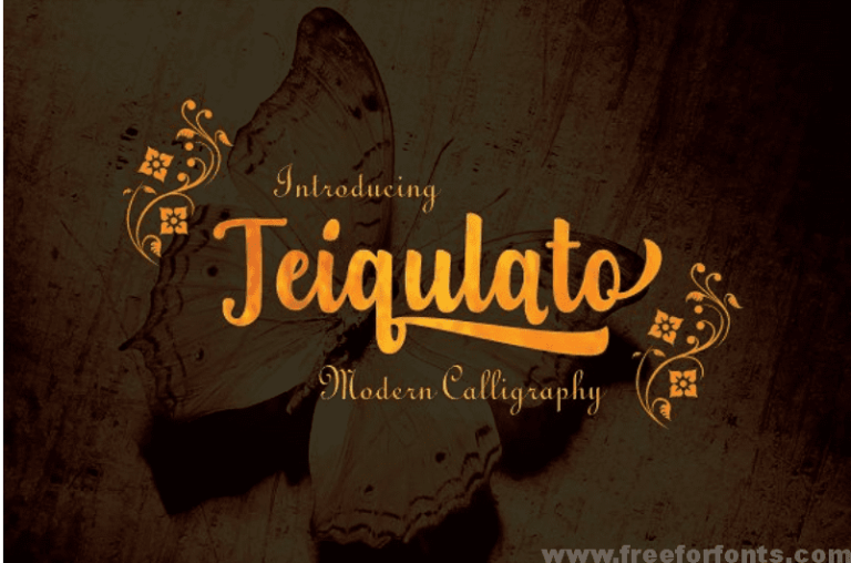 Teiqulato Script Font Free Download