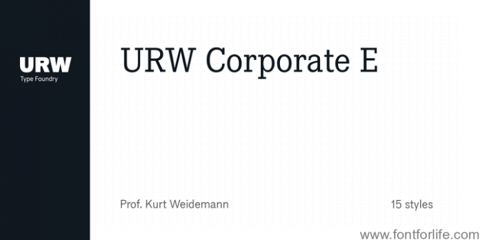 Corporate E Std Font