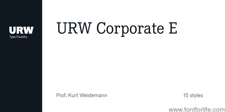 Corporate E Std Font