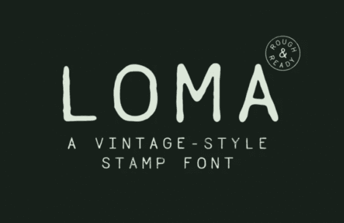 Loma - A Vintage-Style Stamp Font