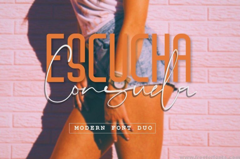 Escucha Consuela Font Duo Font Family – 2 Fonts