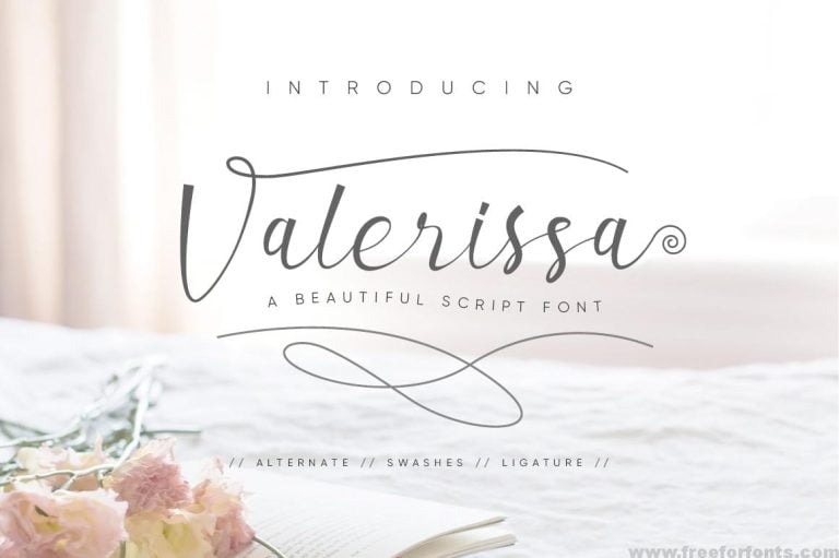 Valerissa Script Font