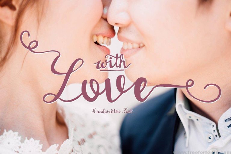 With love Handwritten font