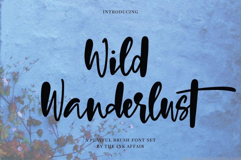 Wild Wanderlust Font