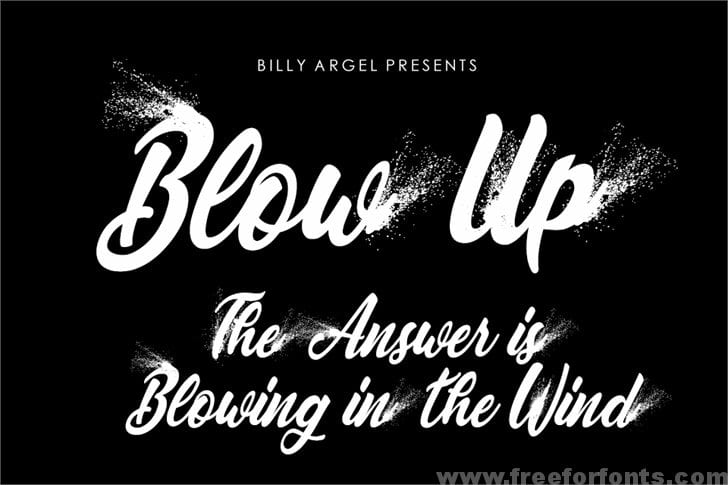 BLOWUP PERSONAL USE font