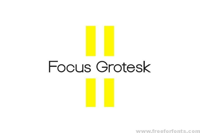 Focus Grotesk – Geometric Typeface