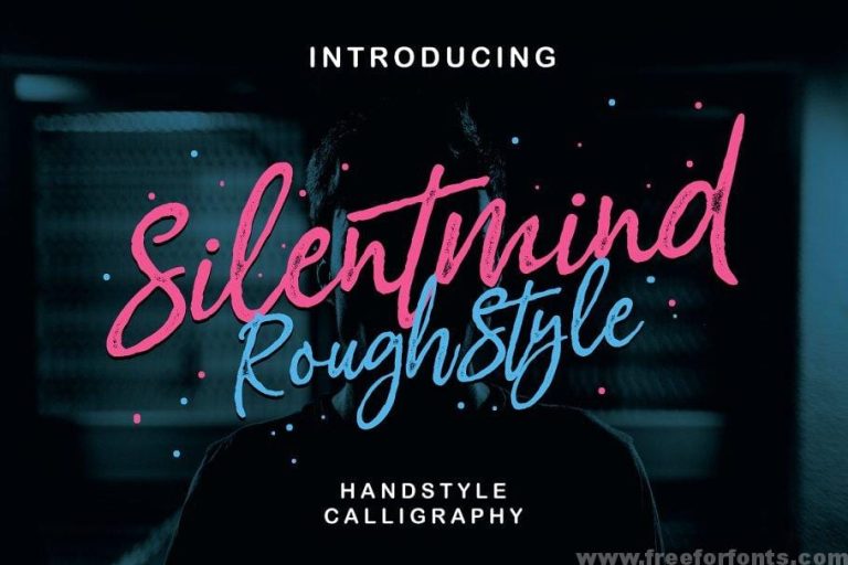 Silentmind Rough Typeface