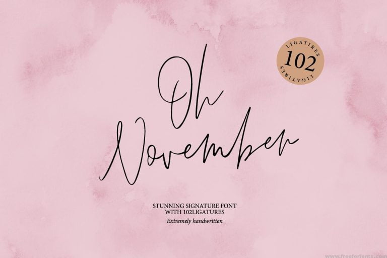 Oh November Script
