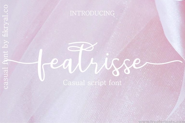 Featrisse // casual script font