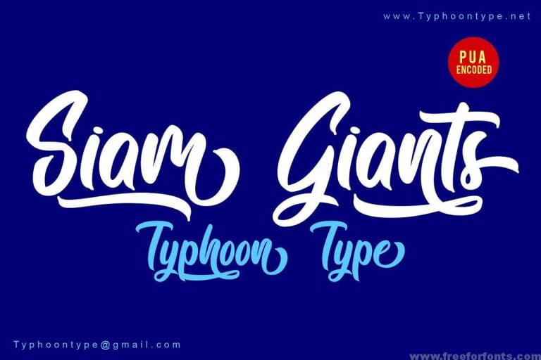 Siam Giants font