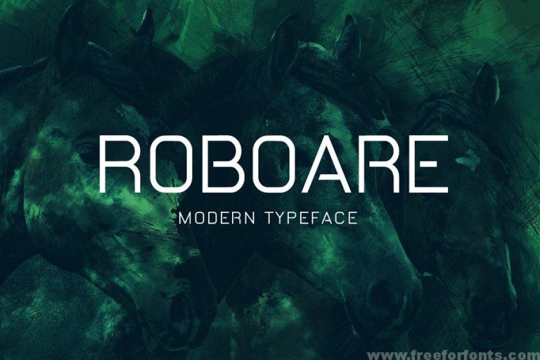 Roboare Typeface