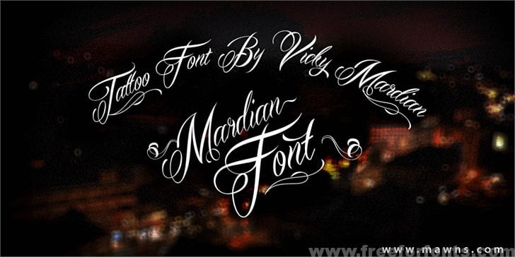 Mardian Demo font