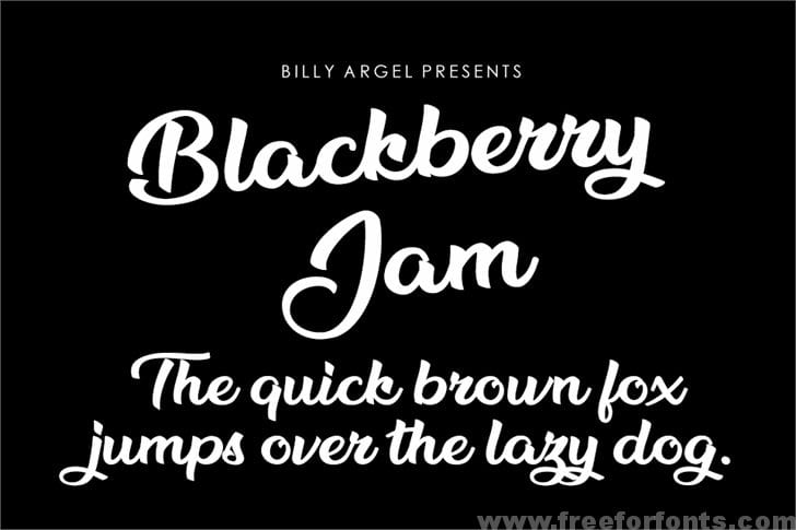 Blackberry Jam Personal Use fon