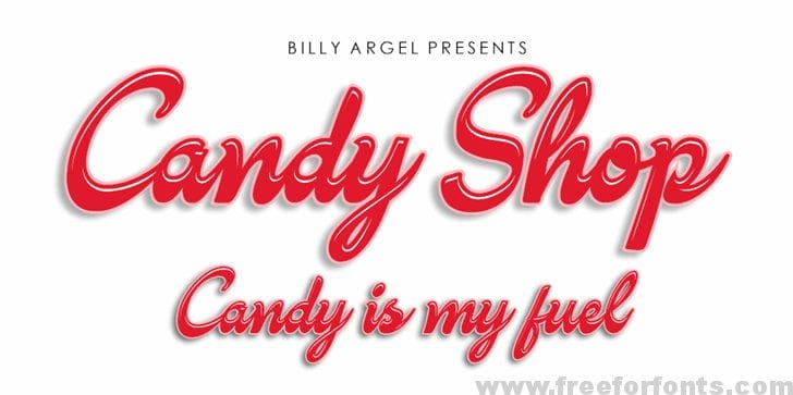 Candy Shop Personal Use font