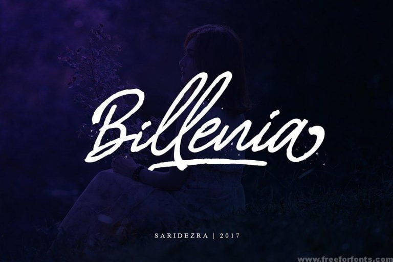 Billenia – Script Font
