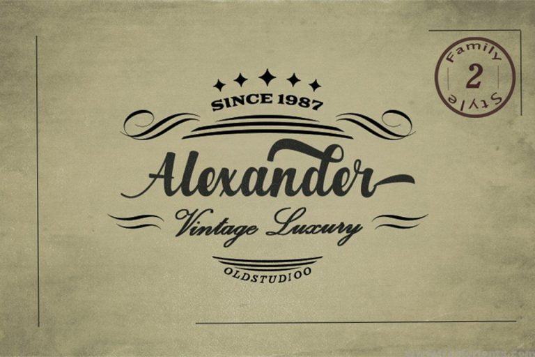 Alexander 2 Style Font