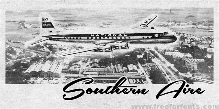 Southern Aire Personal Use Only font