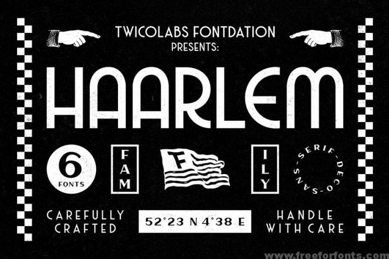 Haarlem Family | 3 in 1 Fonts