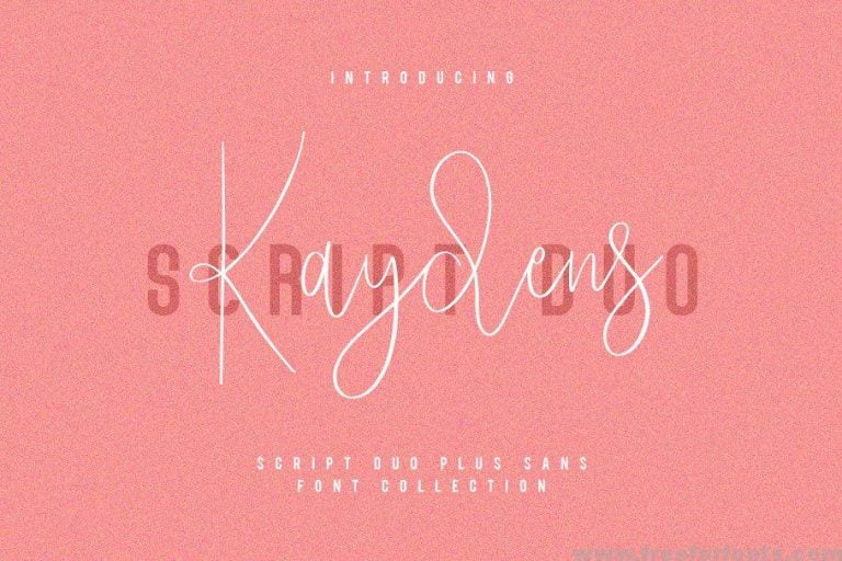 Kaydens Script Font Collection