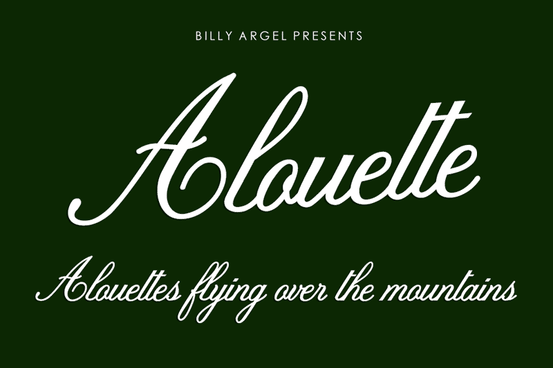 Alouette Font