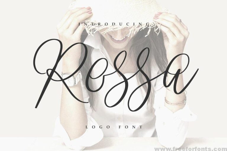 Rossa Script – Logo Font