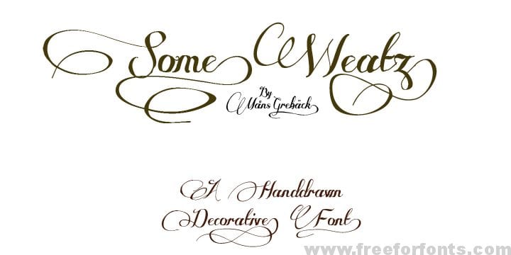 Some Weatz font