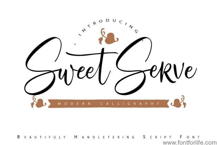 SweetServe Modern Calligraphy Font
