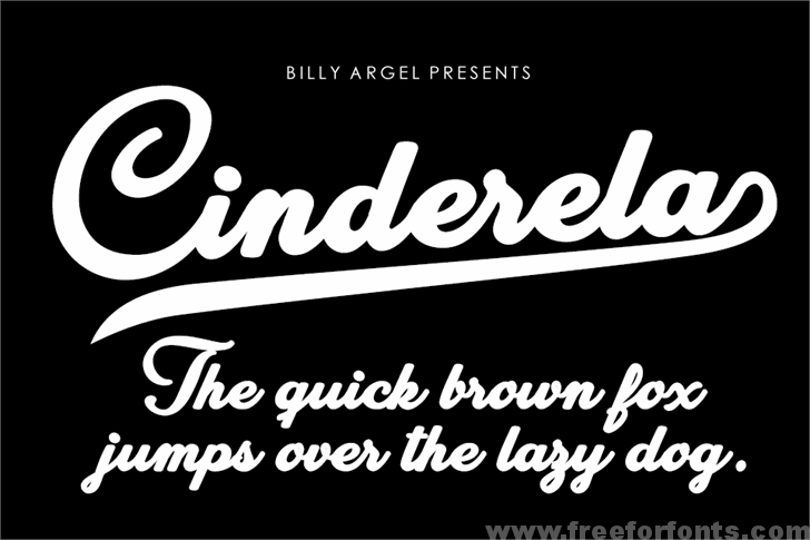 Cinderela Personal Use font