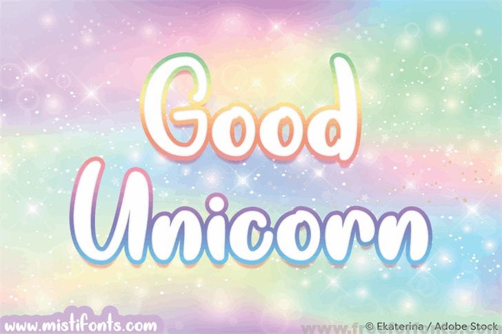 Good Unicorn font
