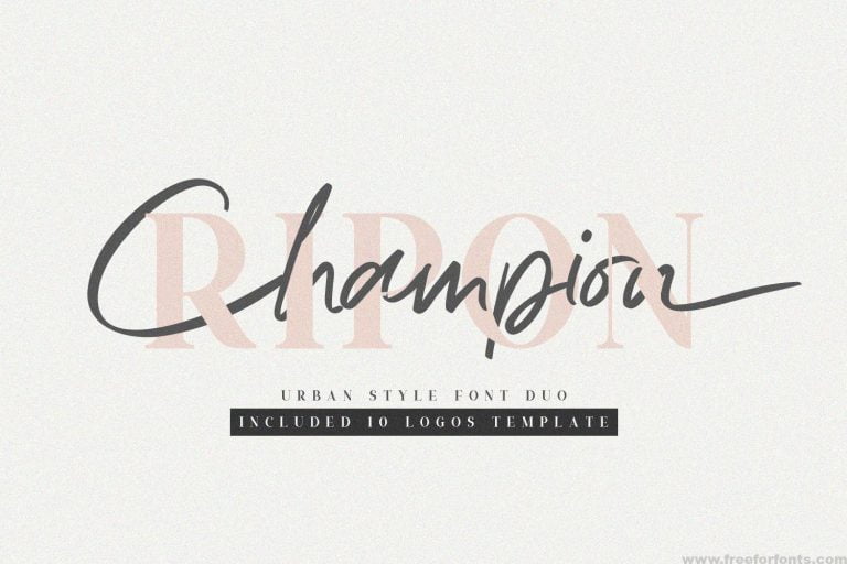 Ripon Font Duo Free 10 Logos