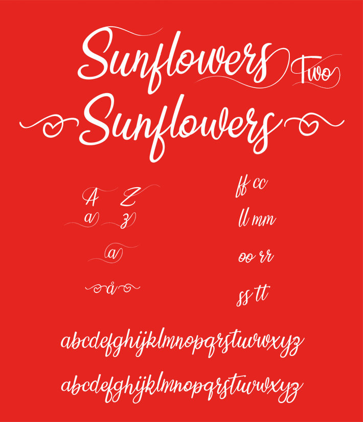SUNFLOWERS Font