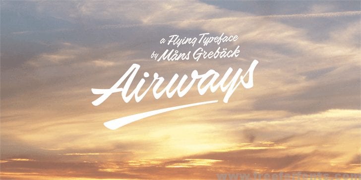 Airways PERSONAL USE ONLY font