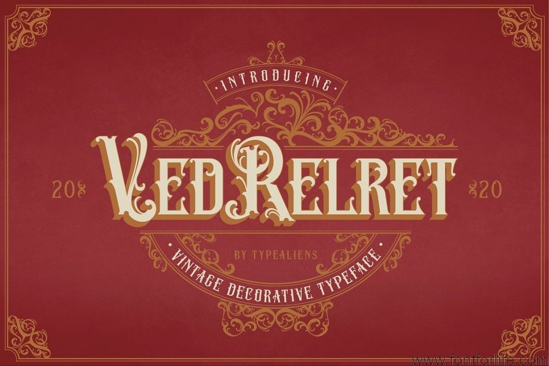 Ved Relret Stunning Display Fonts