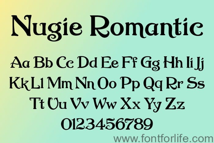 Nugie Romantic Font