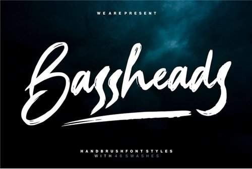 Bassheads Handbrush Font