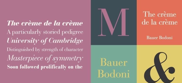 Bauer Bodoni Font Free Download