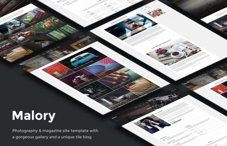 Malory – Photography & Magazine Site Template