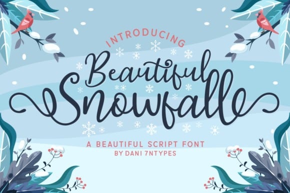Beautiful Snowfall Font