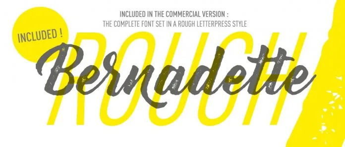 Bernadette Rough Font Free Download
