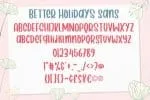 Better Holidays Font