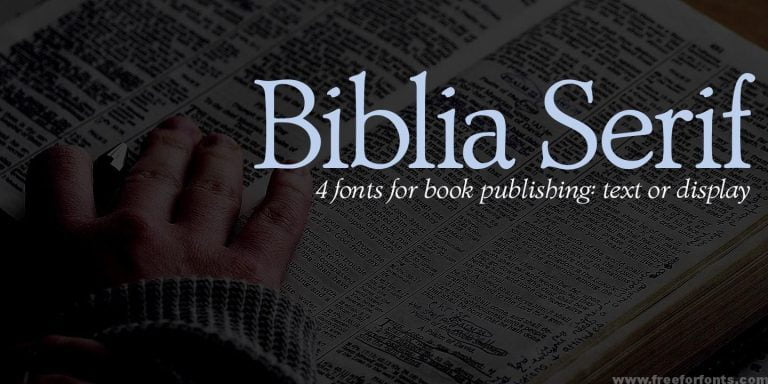 Biblia Serif Font Free Download