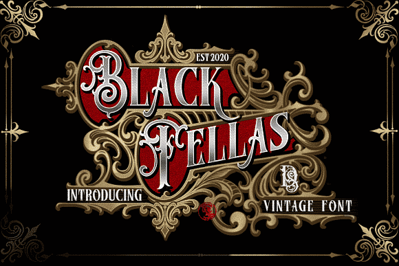 Black Fellas -Blackletter Typeface 3 Styles Font