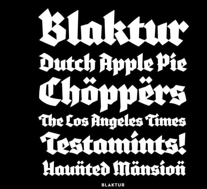 Blaktur Font