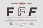 Blunt Family Font Blunt Family Font