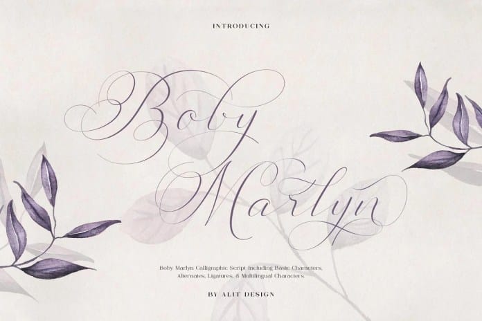 Boby Marlyn Calligraphy Font